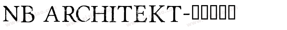 NB Architekt字体转换